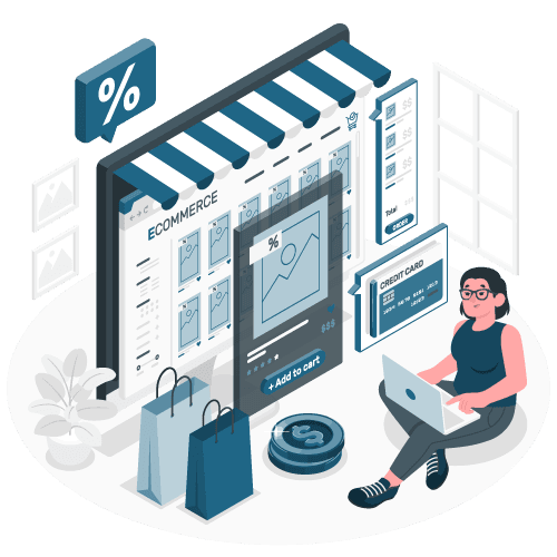 Illustration of InSoft e-commerce and web projects
