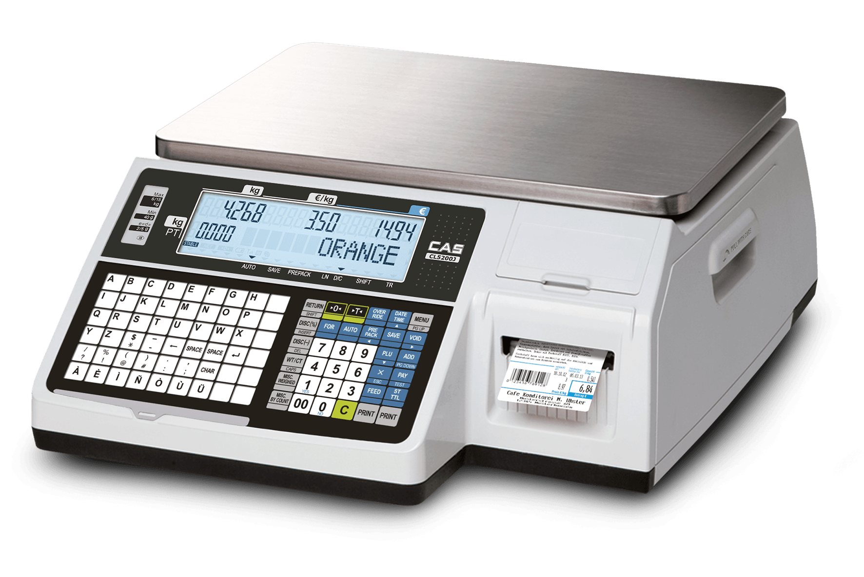 CAS CL5200J Serie Auszeichnungs- und Etikettierwaagen  