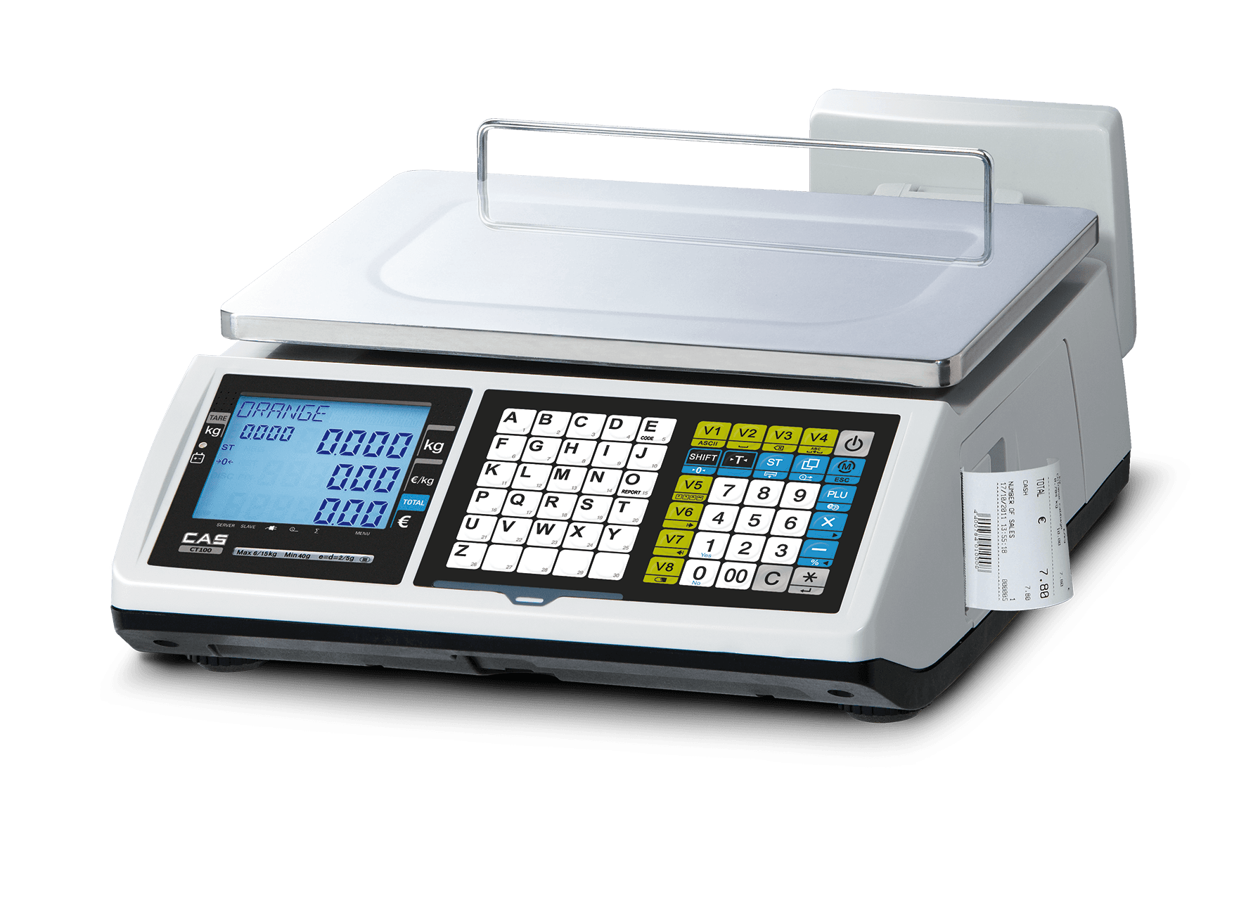 ميزان الكاشير وإصدار الإيصالات المحمول CAS CT100 Series[cite: 12]