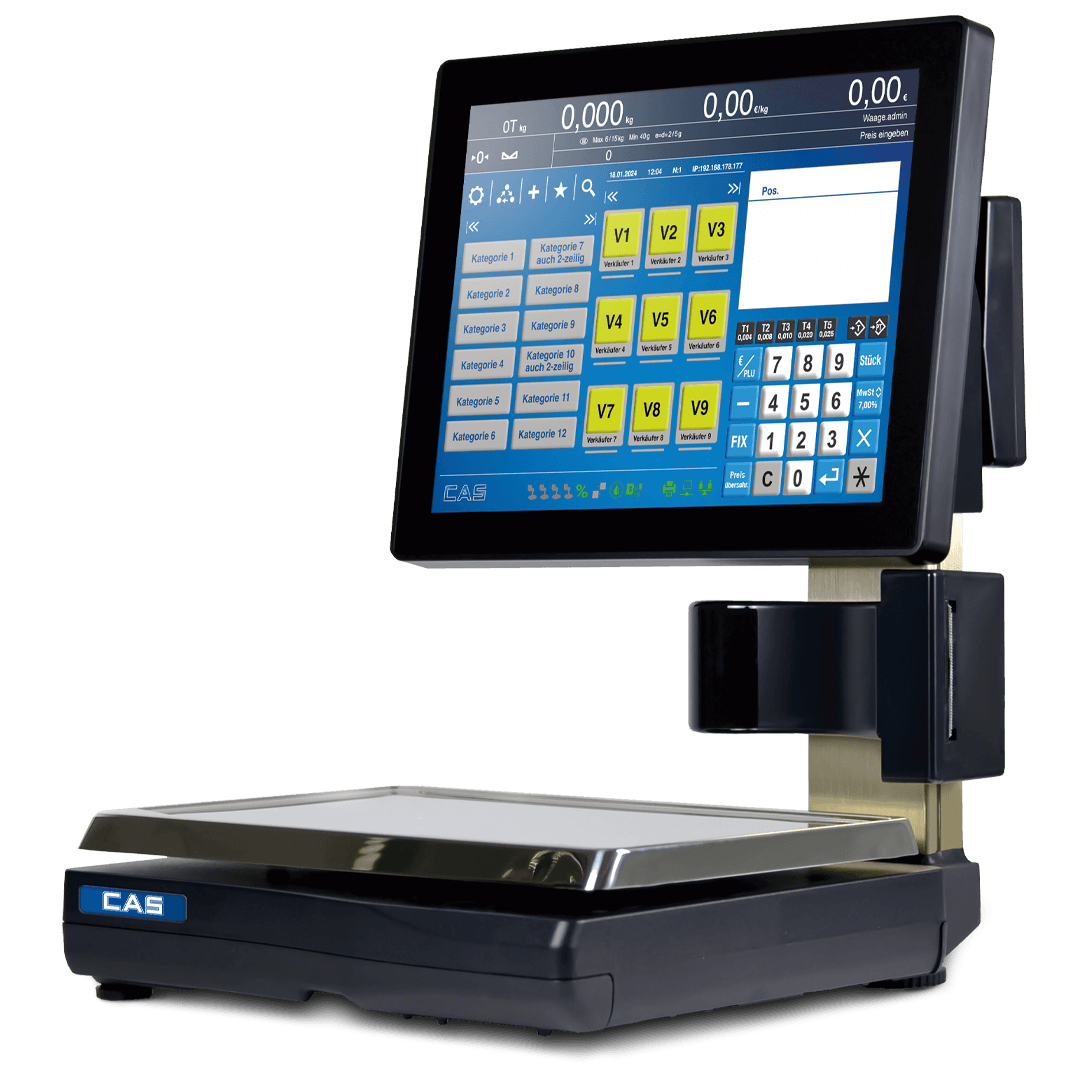 CAS EVO T-Serie PC-Thekenwaage mit Touch-Screen  